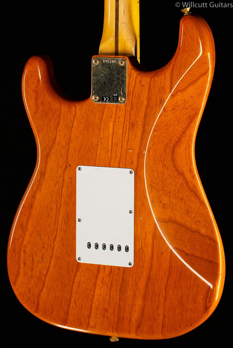 Fender Custom Shop &#39;57 &quot;Refin&quot; Strat Sunset Orange Trans Willcutt Limited