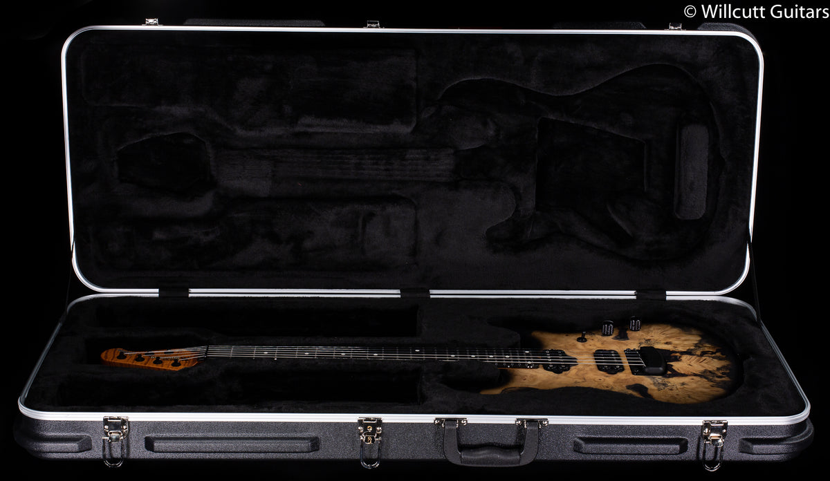 Ernie Ball Music Man Jason Richardson 6-string Cutlass Natural Buckeye Burl Black Burst