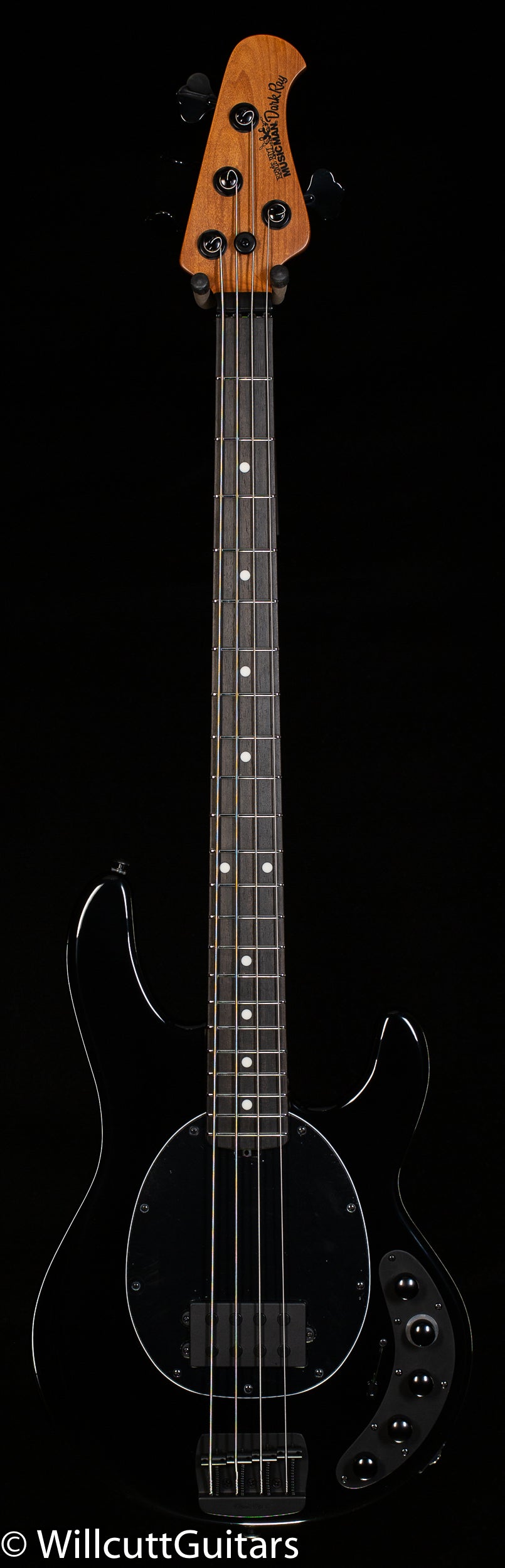 Ernie Ball Music Man StingRay DarkRay Obsidian Black Roasted Maple/Ebony Black