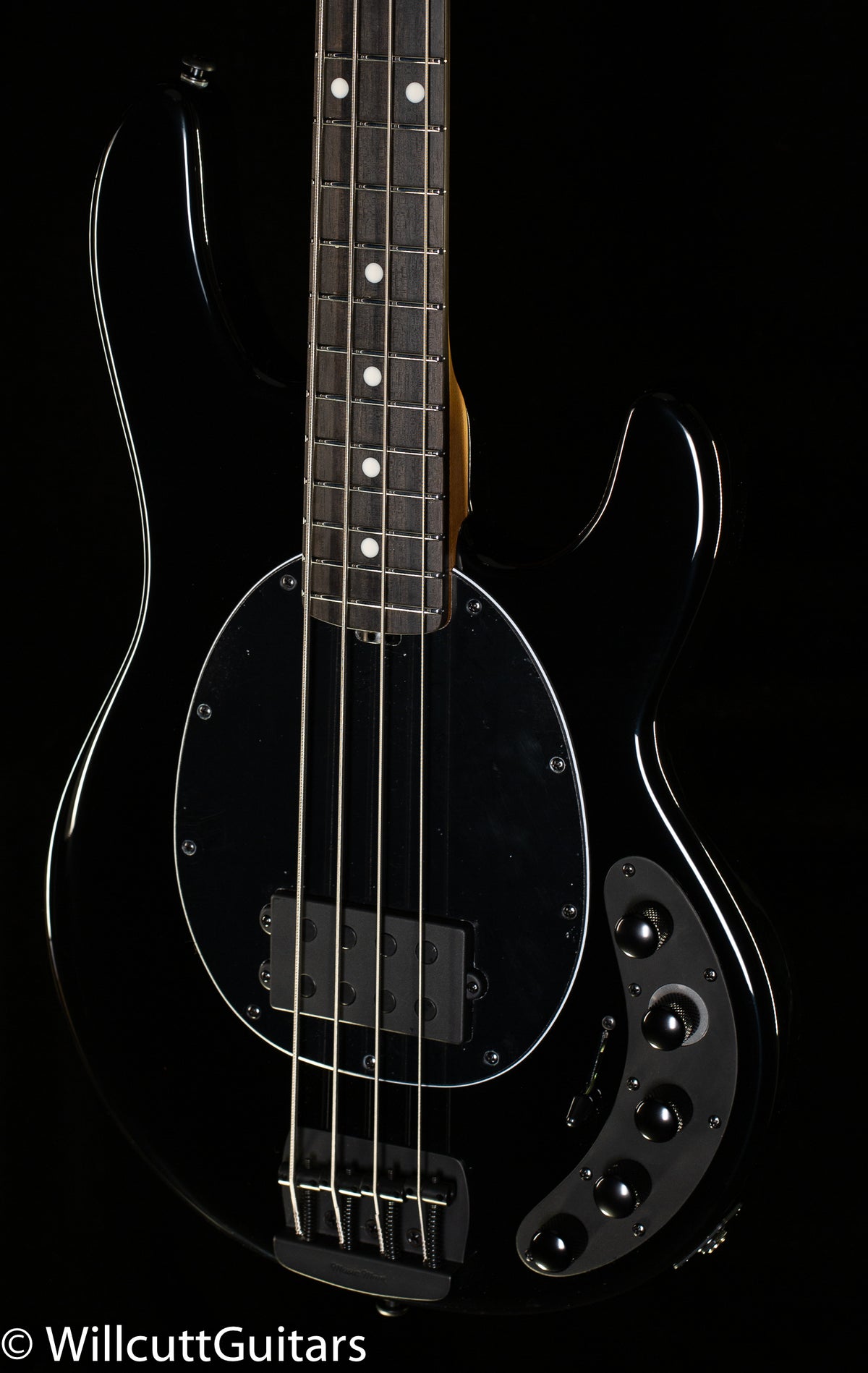 Ernie Ball Music Man StingRay DarkRay Obsidian Black Roasted Maple/Ebony Black