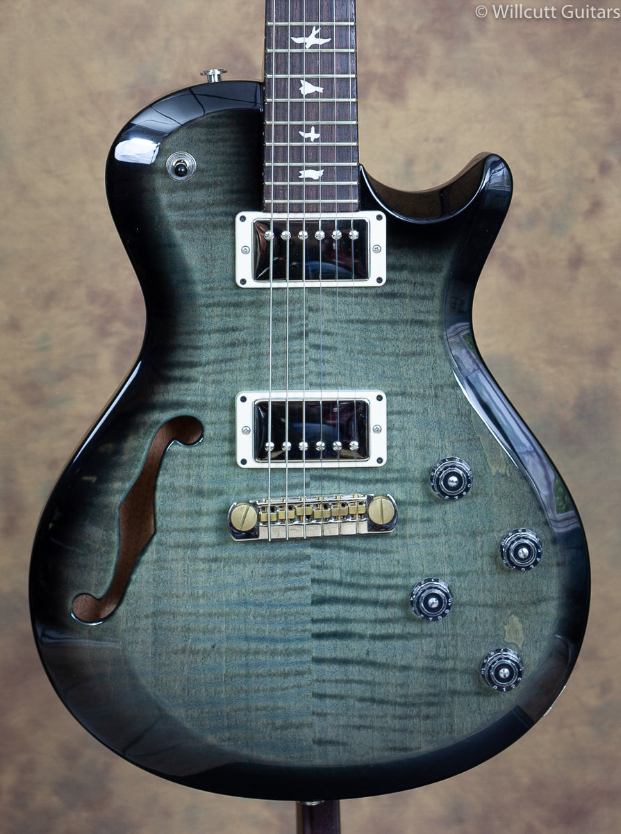 PRS S2 Singlecut Semi-Hollow Trampas Green Smokeburst USED