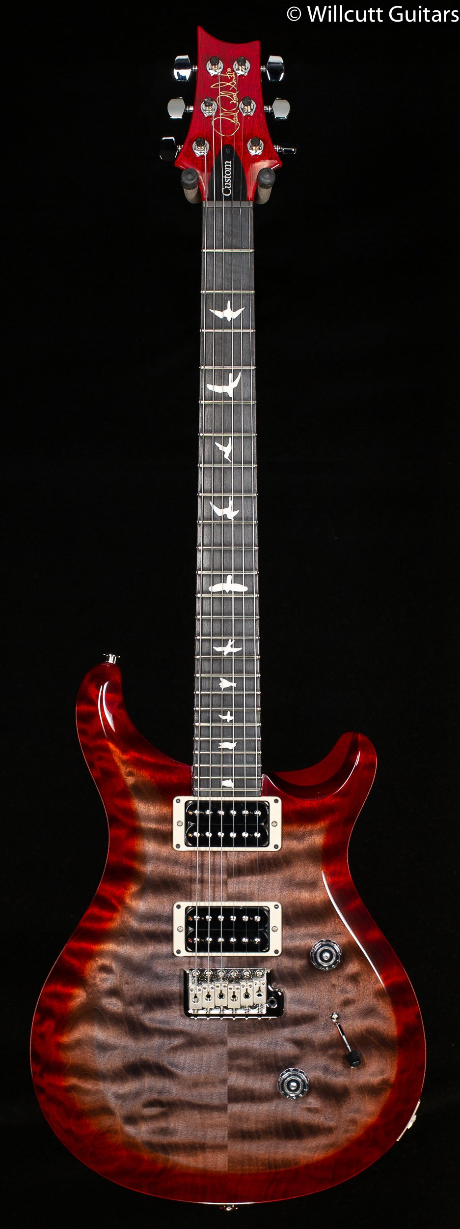 PRS S2 Custom 24 Faded Gray Black Cherry Burst - Willcutt Guitars