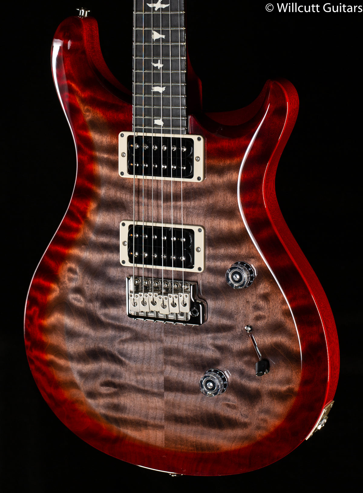 PRS S2 Custom 24 Faded Gray Black Cherry Burst
