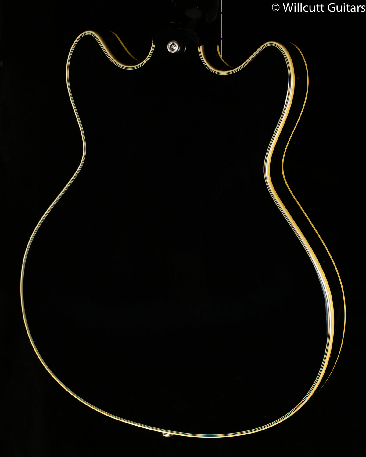 D&#39;Angelico Excel Mini DC Tour Collection Solid Black (193)