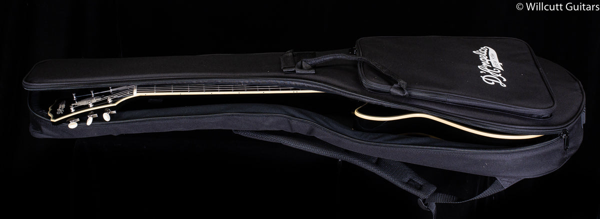 D&#39;Angelico Excel Mini DC Tour Collection Solid Black (193)