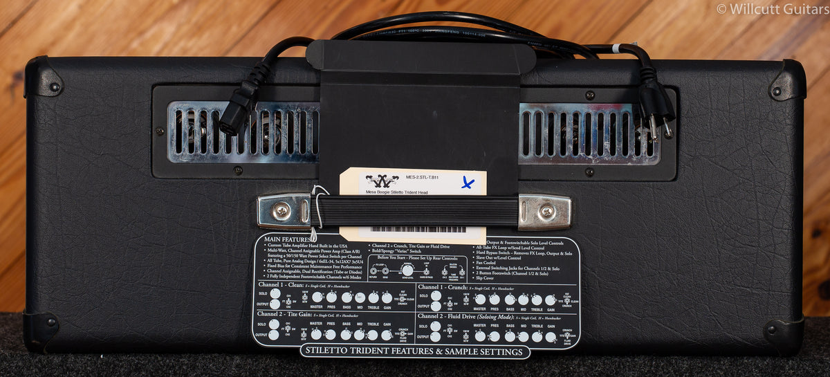 Mesa Boogie Stiletto Trident Head Black