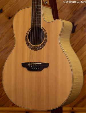 Luna USED Muse Spruce Top 12 String Acoustic Guitar DEMO