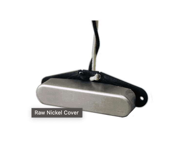 Fralin Vintage Hot Tele Set w/ Flat Stagger, Raw Nickel Cover, and Black String Wrap