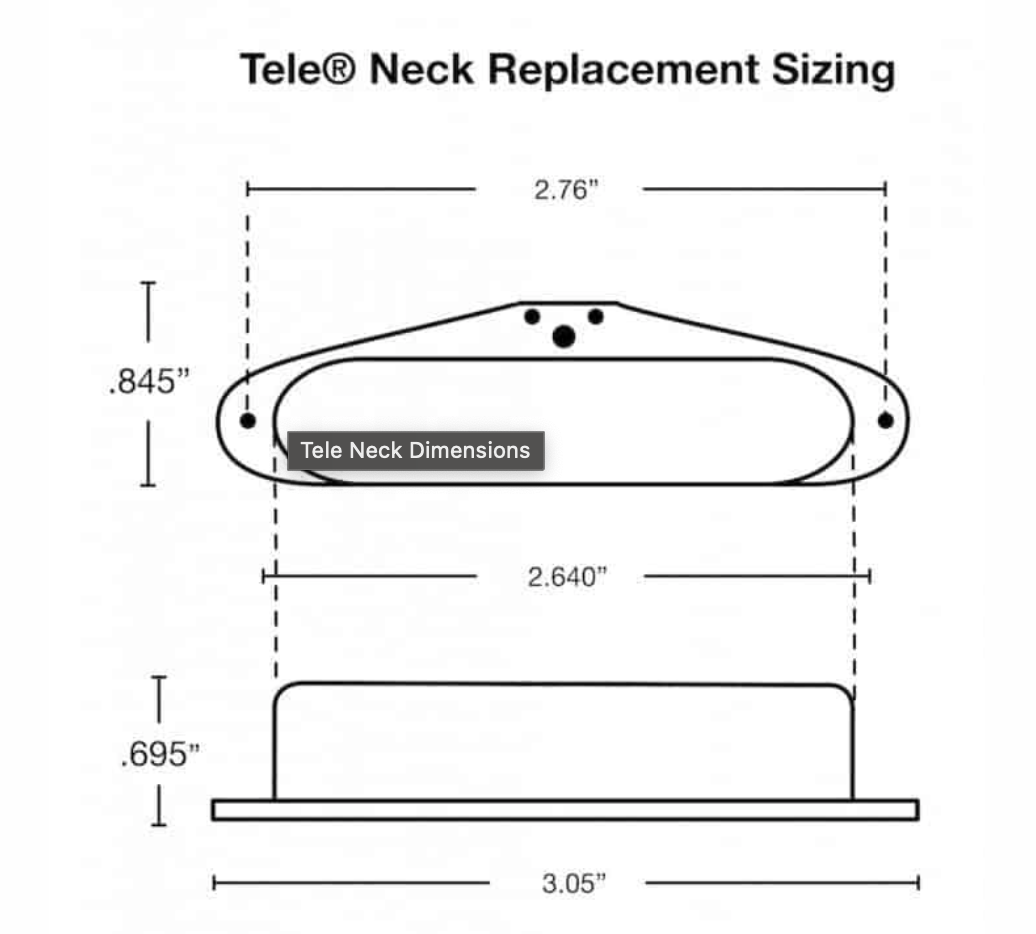 Fralin Vintage Hot Tele Set w/ Flat Stagger, Raw Nickel Cover, and Black String Wrap