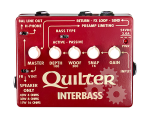 Quilter INTERBASS 45 watt Bass amp in a pedal