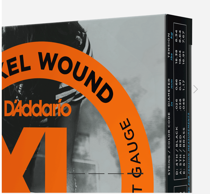 D'Addario EXL110 Nickel Regular Light 10-46 3-Sets