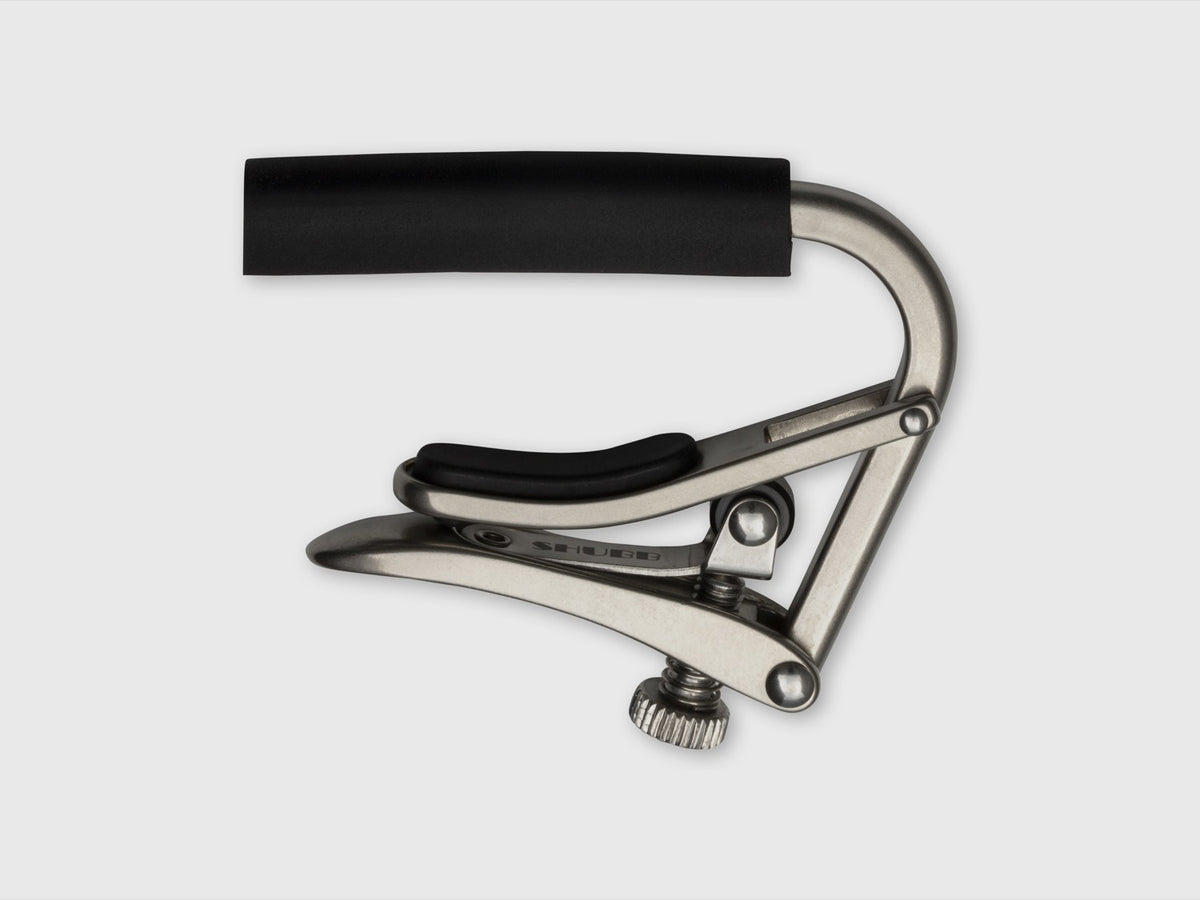 Shubb C1n steel string guitar capo, brushed nickel