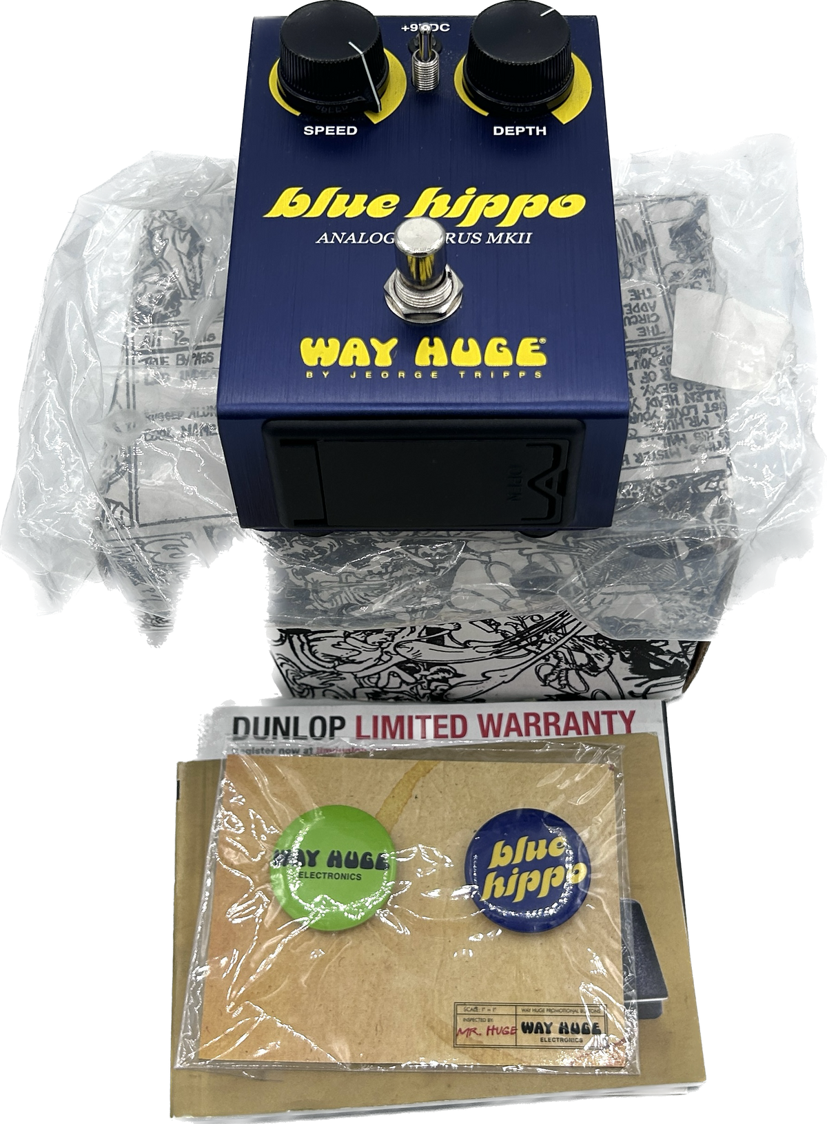 Dunlop Way Huge Blue Hippo Analog Chorus MkII WHE-601
