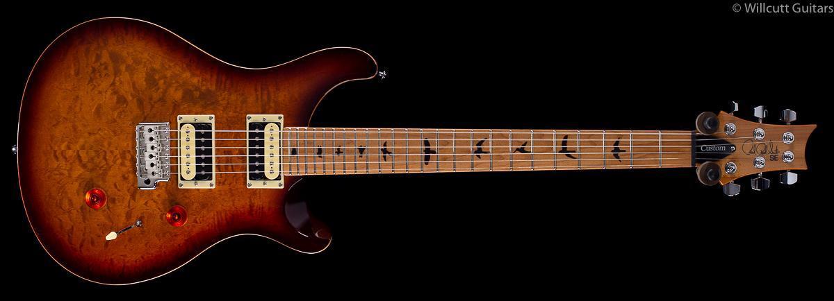 prs se custom tobacco sunburst 24 DEMO they both feature a coil split to grant you an enormous amount of sonic versatility on tap PRS Guitars SE Custom 24