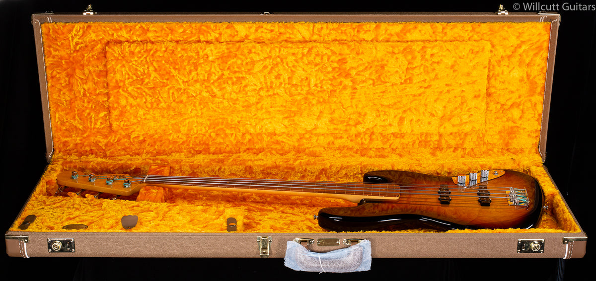 Fender Jaco Pastorius Tribute Jazz Bass Fretless 3-Color Sunburst Bass Guitar