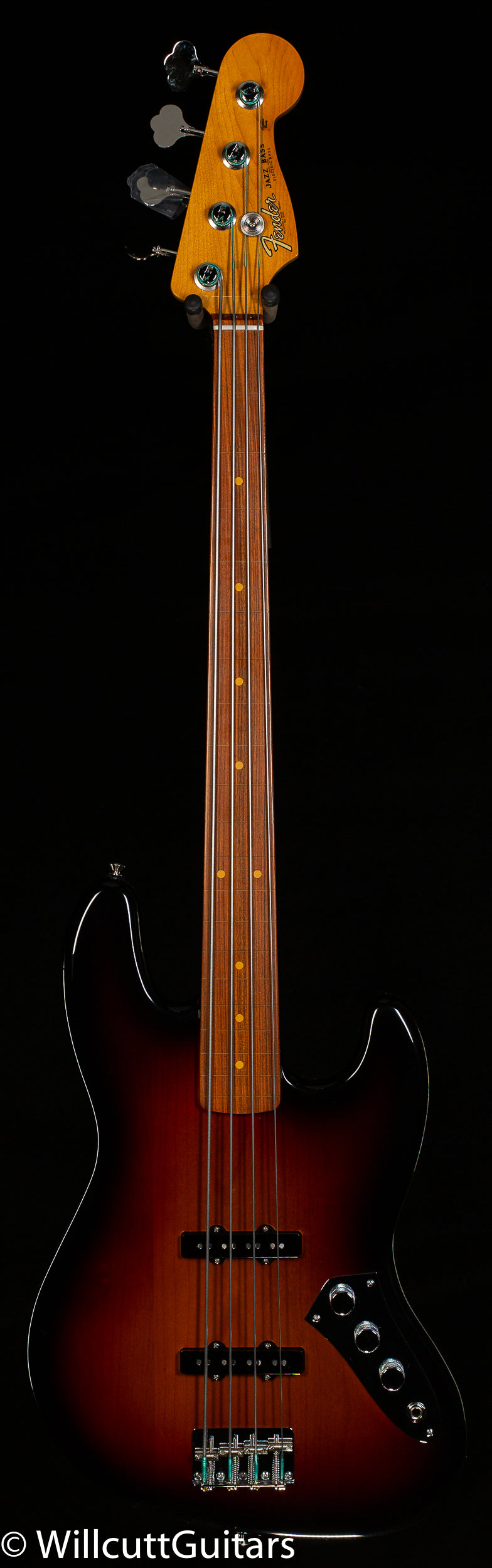 Fender Jaco Pastorius Tribute Jazz Bass Fretless 3-Color Sunburst Bass Guitar