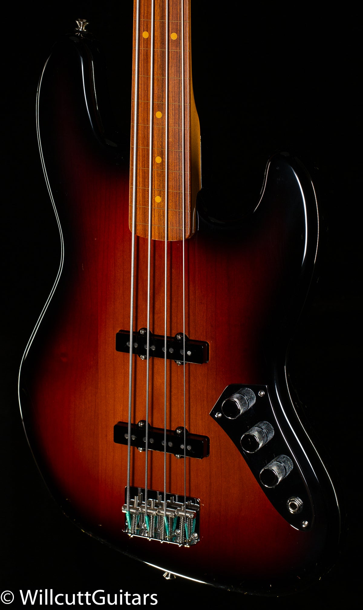 Fender Jaco Pastorius Tribute Jazz Bass Fretless 3-Color Sunburst Bass Guitar