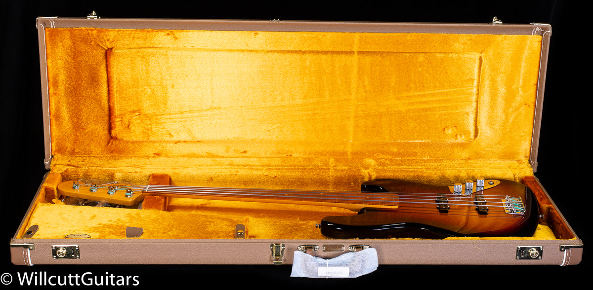 Fender Jaco Pastorius Tribute Jazz Bass Fretless 3-Color Sunburst Bass Guitar