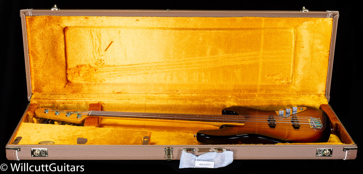 Fender Jaco Pastorius Tribute Jazz Bass Fretless 3-Color Sunburst Bass Guitar