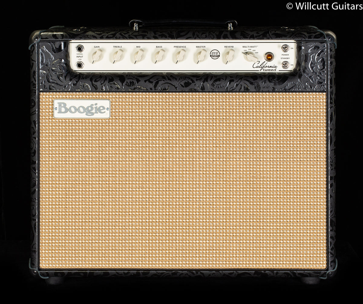 Mesa Boogie California Tweed 6V6 4:40 1x12 Combo Black Floral Embossed Leather