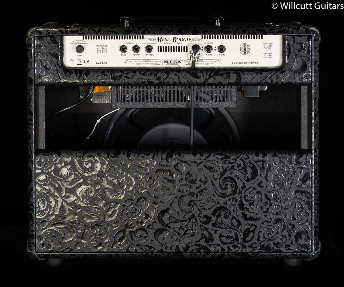 Mesa Boogie California Tweed 6V6 4:40 1x12 Combo Black Floral Embossed Leather