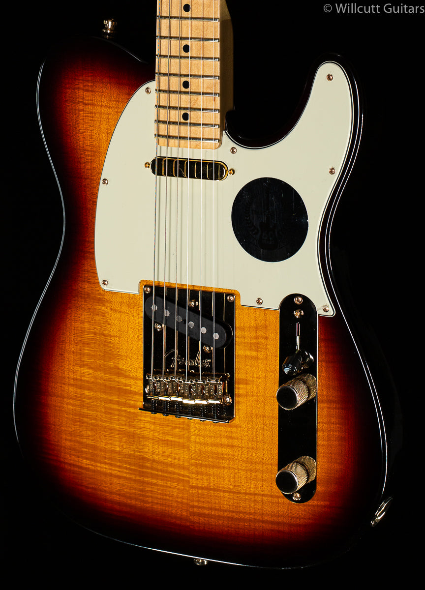 Custom Made Flame maple top TL  テレキャス Custom Brown Natural Flame Maple Top T-Style Electric Guitar
