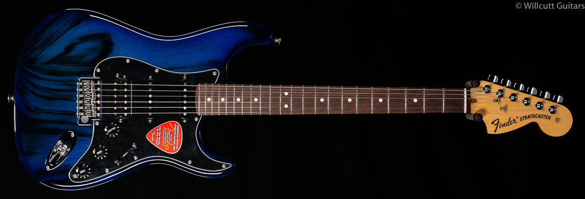 Fender American Design Strat Burnt Blue Transparent