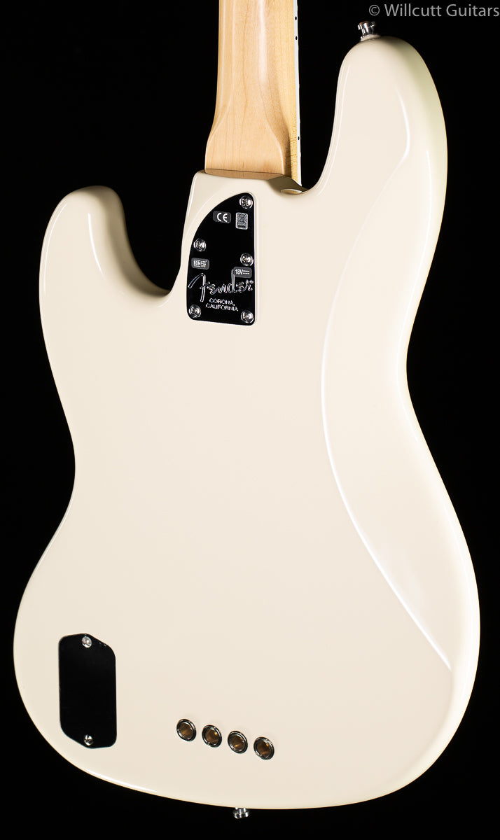 Fender American Deluxe Jazz Bass Olympic White - Willcutt Guitars