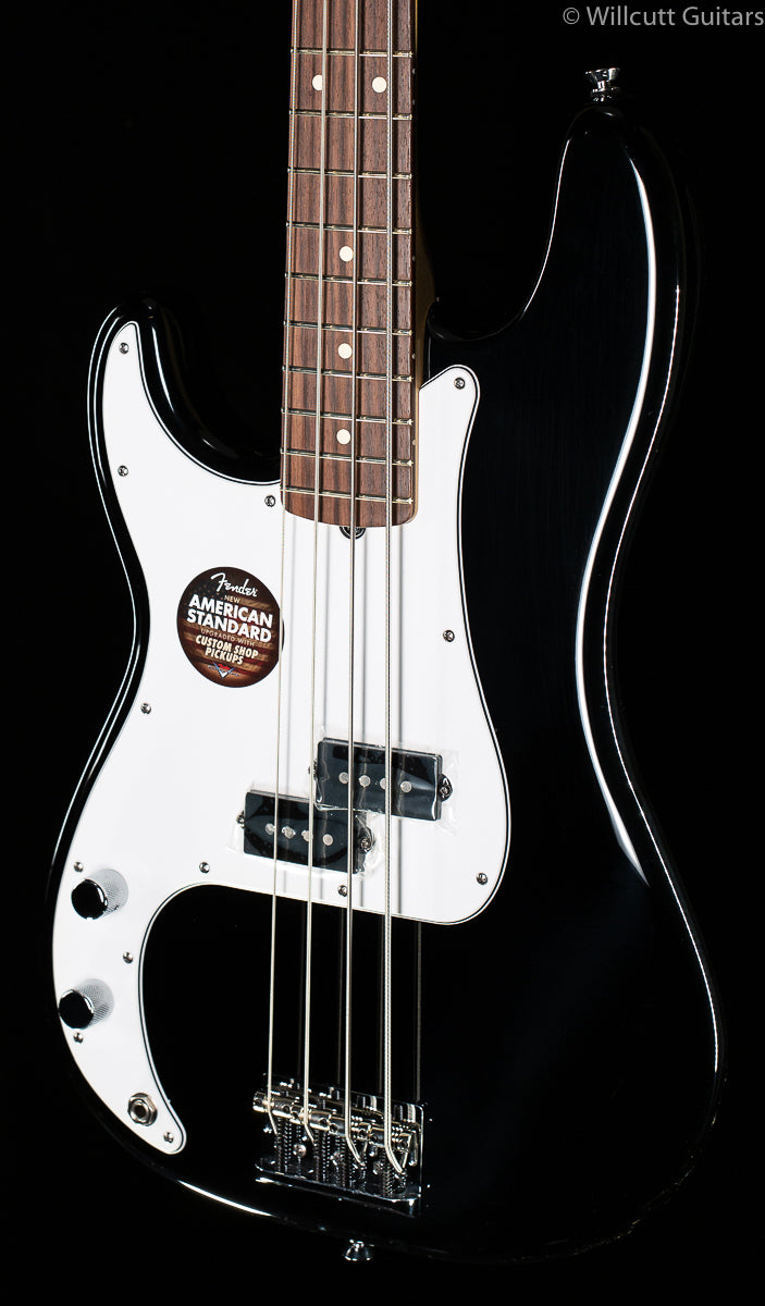 Fender American Standard Precision Bass Black Lefty - Willcutt Guitars