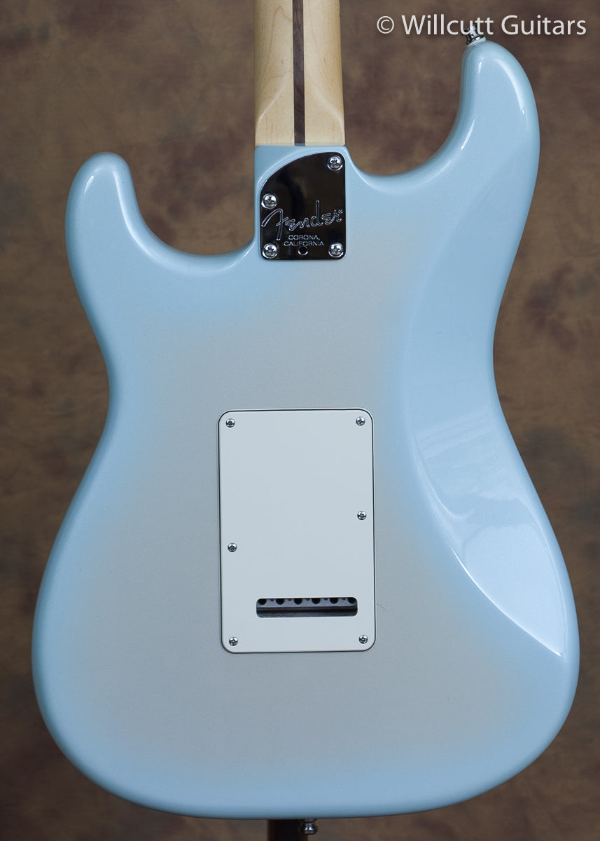 Fender American Deluxe Stratocaster 2-Tone Silver Blue USED