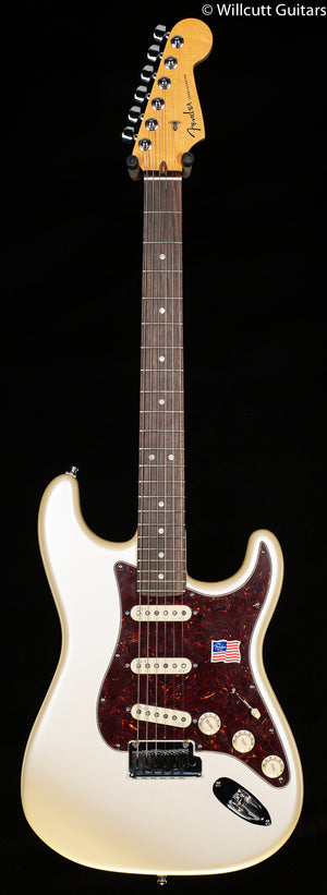 Fender American Deluxe Stratocaster Olympic Pearl Rosewood
