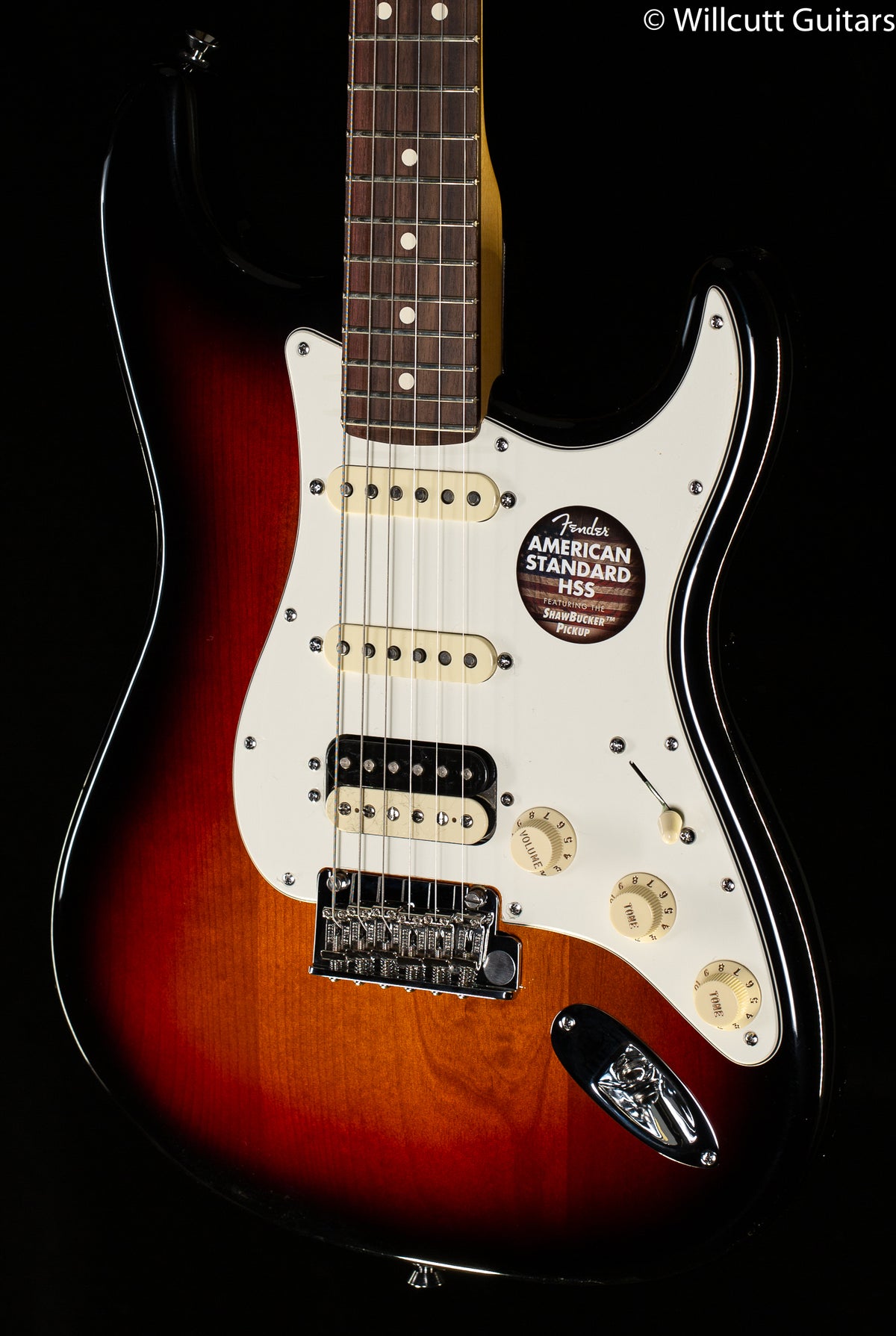 Fender American Standard Stratocaster HSS Shawbucker 3-Color Sunburst