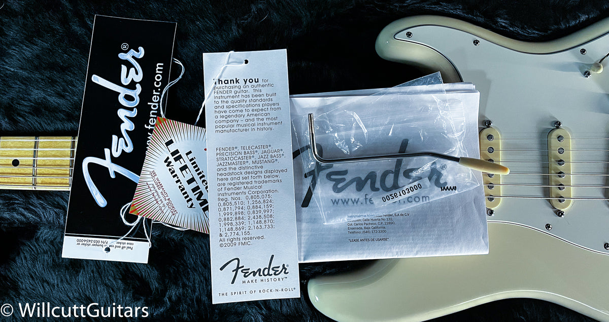 2015 Fender American Standard Stratocaster Olympic White Maple