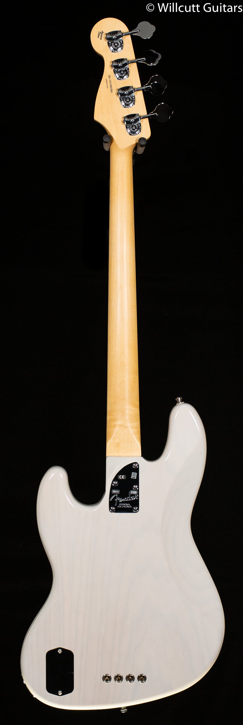 Fender American Deluxe Jazz Bass Ash Maple Fingerboard White