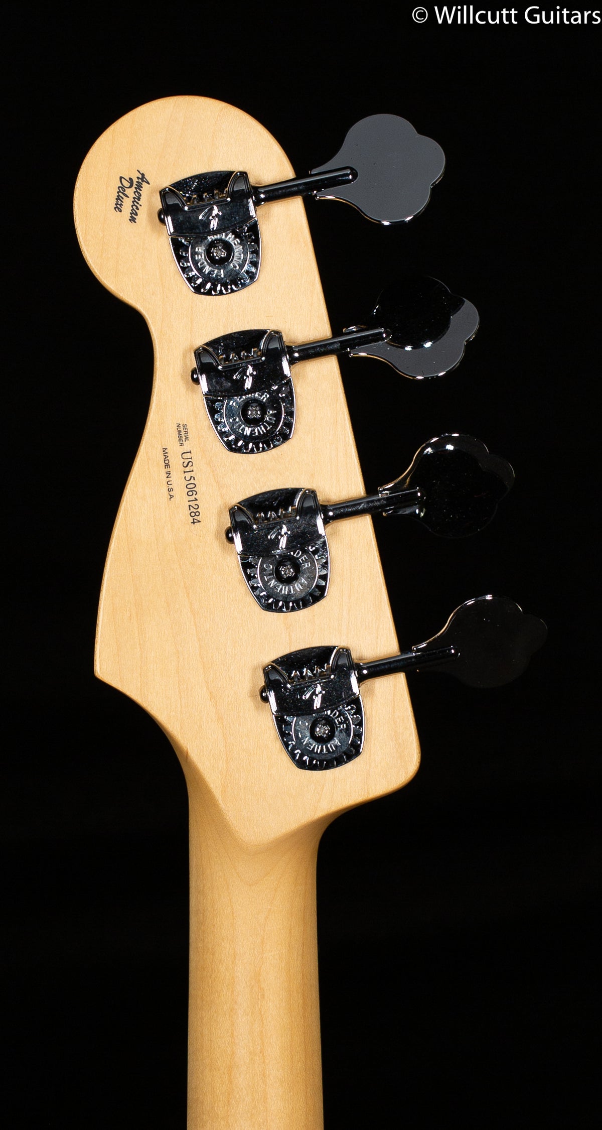Fender American Deluxe Jazz Bass Ash Maple Fingerboard White Blonde