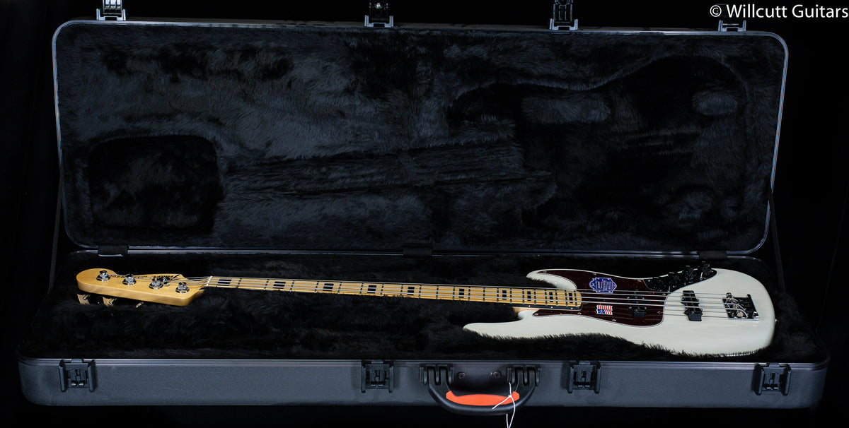 Fender American Deluxe Jazz Bass Ash Maple Fingerboard White Blonde