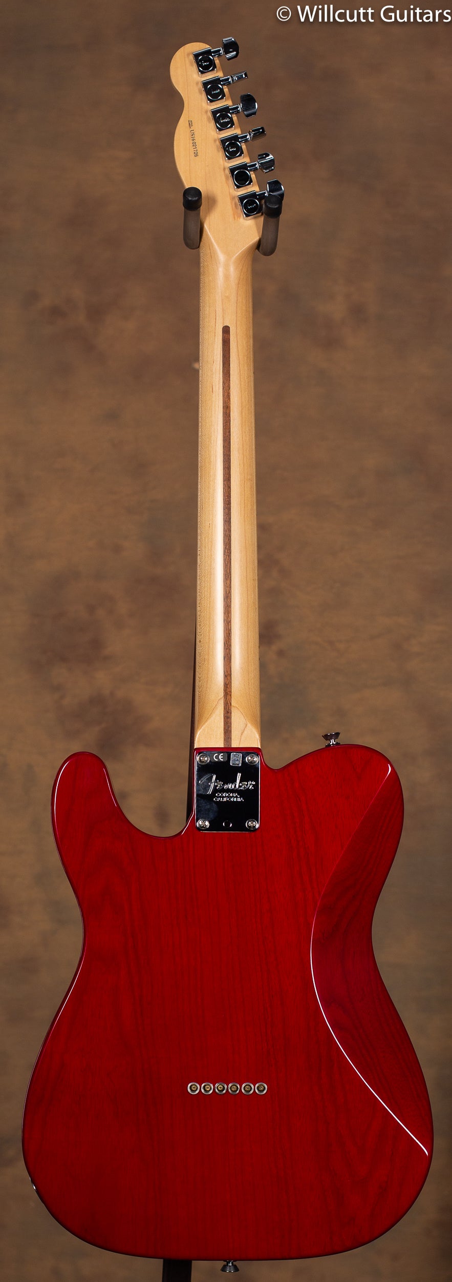 Fender American Standard Telecaster Maple Neck Crimson Red Transparent USED