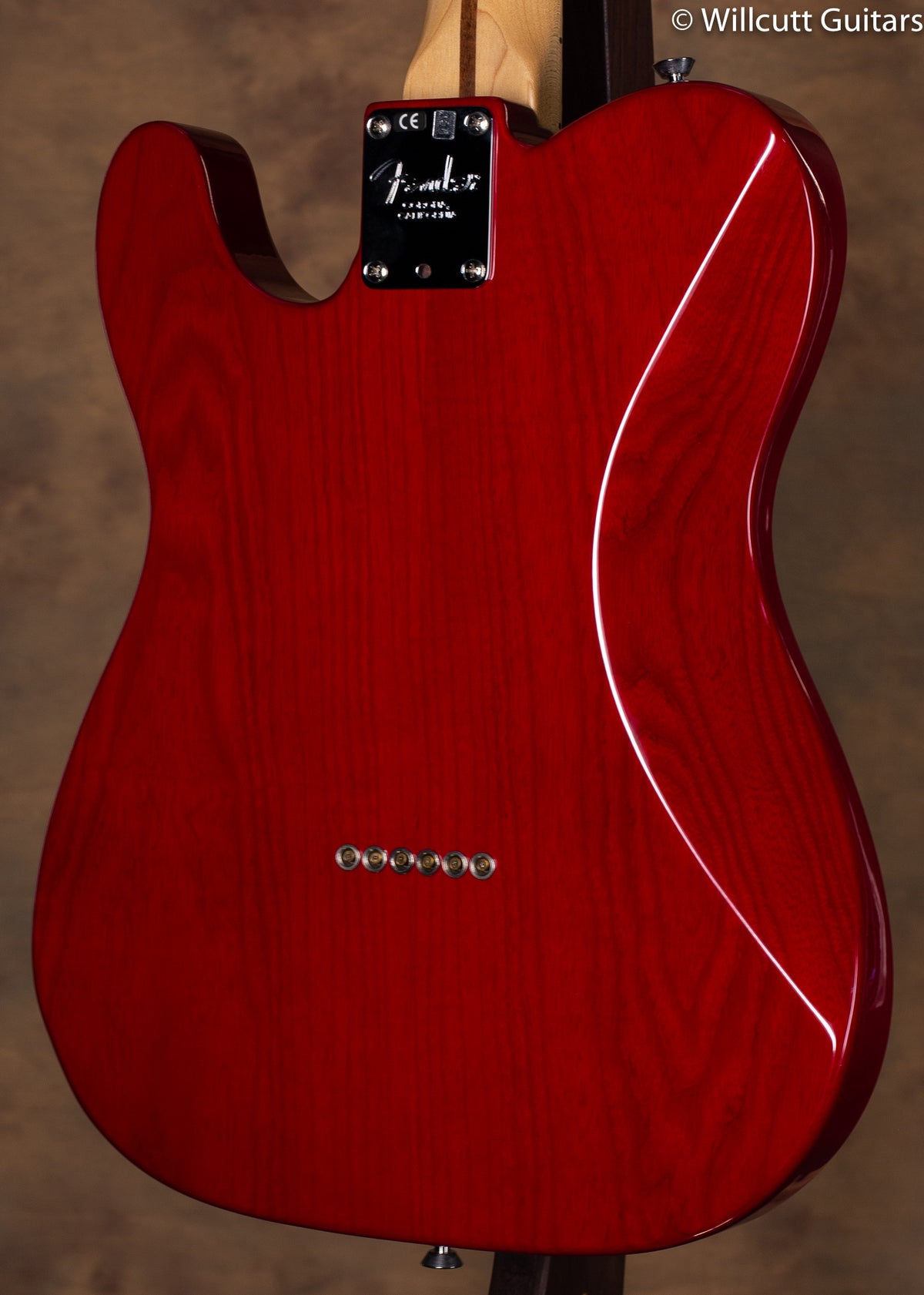 Fender American Standard Telecaster Maple Neck Crimson Red Transparent USED