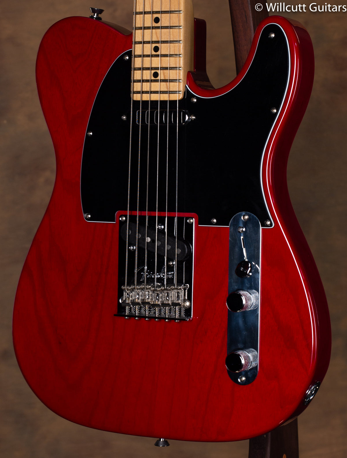 Fender American Standard Telecaster Maple Neck Crimson Red Transparent USED