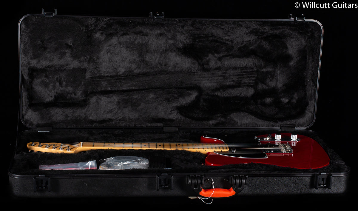 Fender American Standard Telecaster Maple Neck Crimson Red Transparent USED
