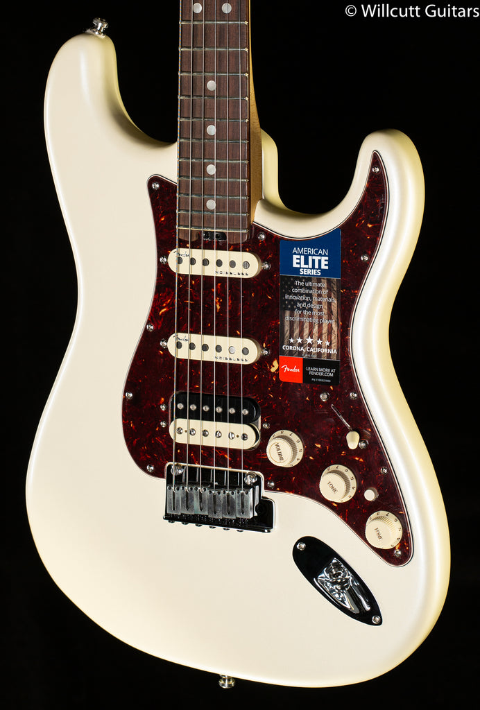 Fender American Elite Stratocaster Olympic Pearl Rosewood