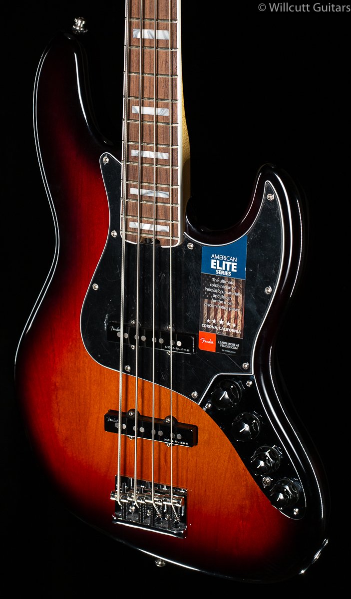 Fender American Elite Jazz Bass 3-Tone Sunburst