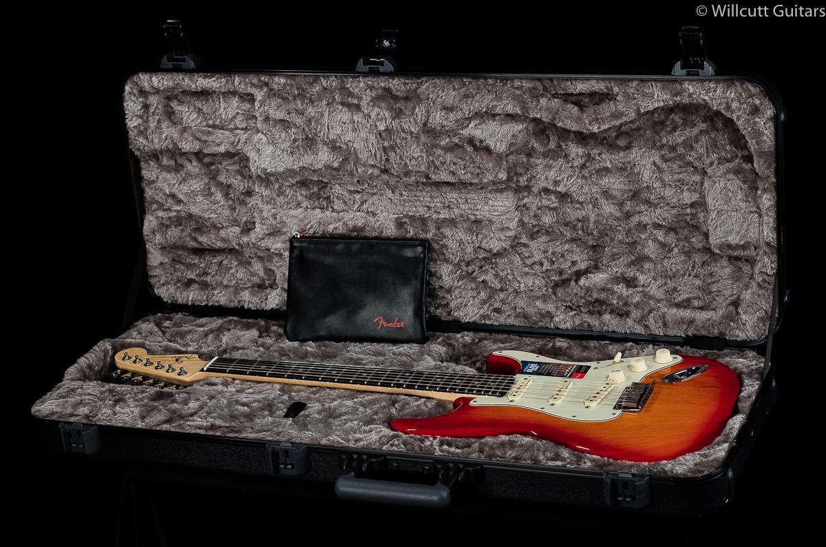 Fender American Elite Stratocaster Aged Cherry Burst Ebony