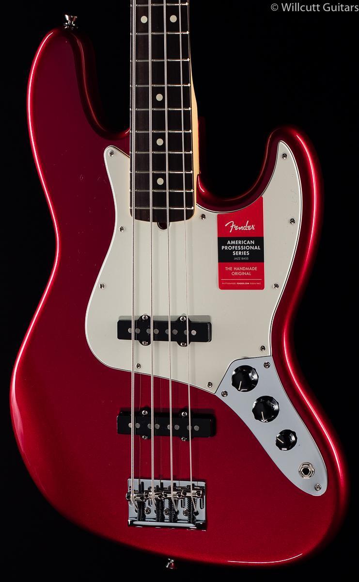 Fender American Professional Jazz Bass Candy Apple Red Rosewood (094) -  Willcutt Guitars