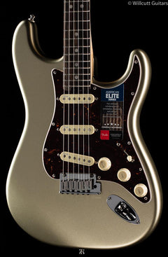 Fender American Elite Stratocaster Champagne Ebony - Willcutt Guitars