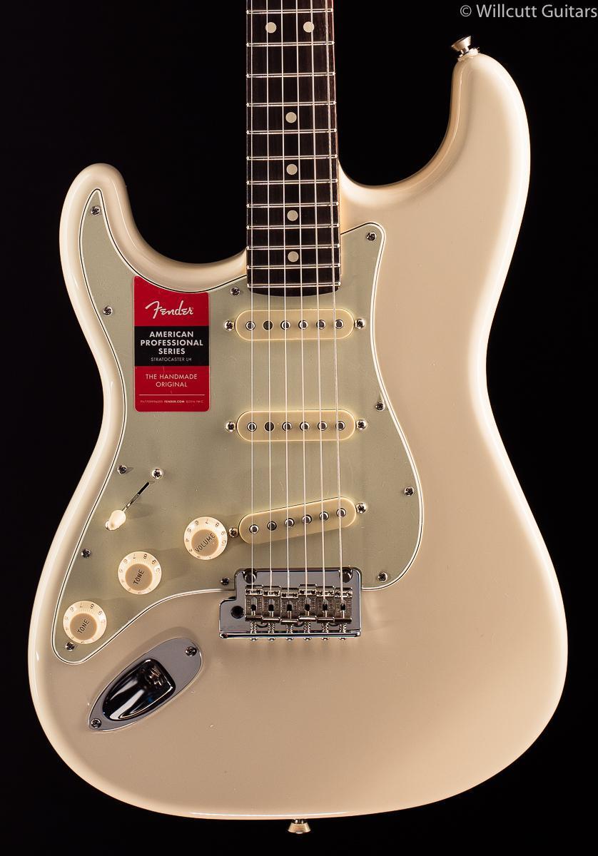 Fender American Professional Stratocaster Olympic White Rosewood Lefty
