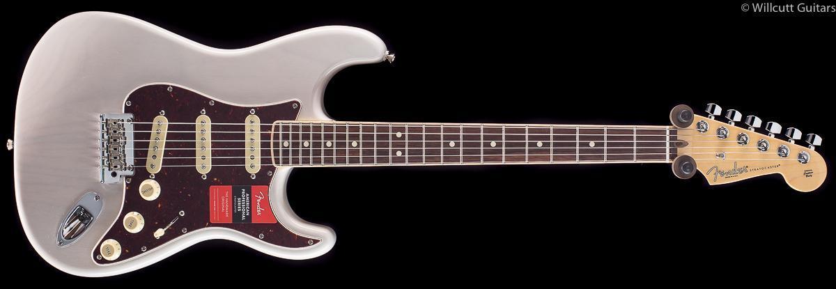 Fender Limited American Professional Stratocaster Channel-Bound White Blonde Rosewood