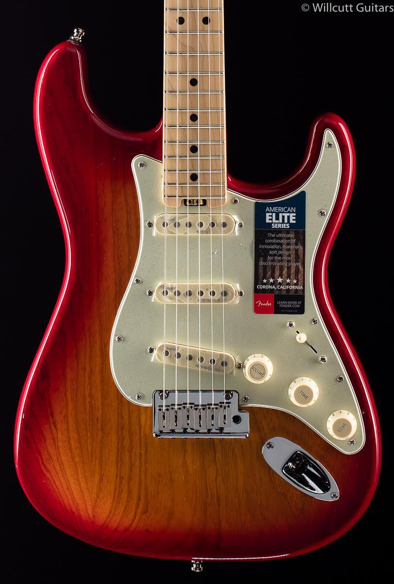 Fender American Elite Stratocaster Aged Cherry Burst Maple