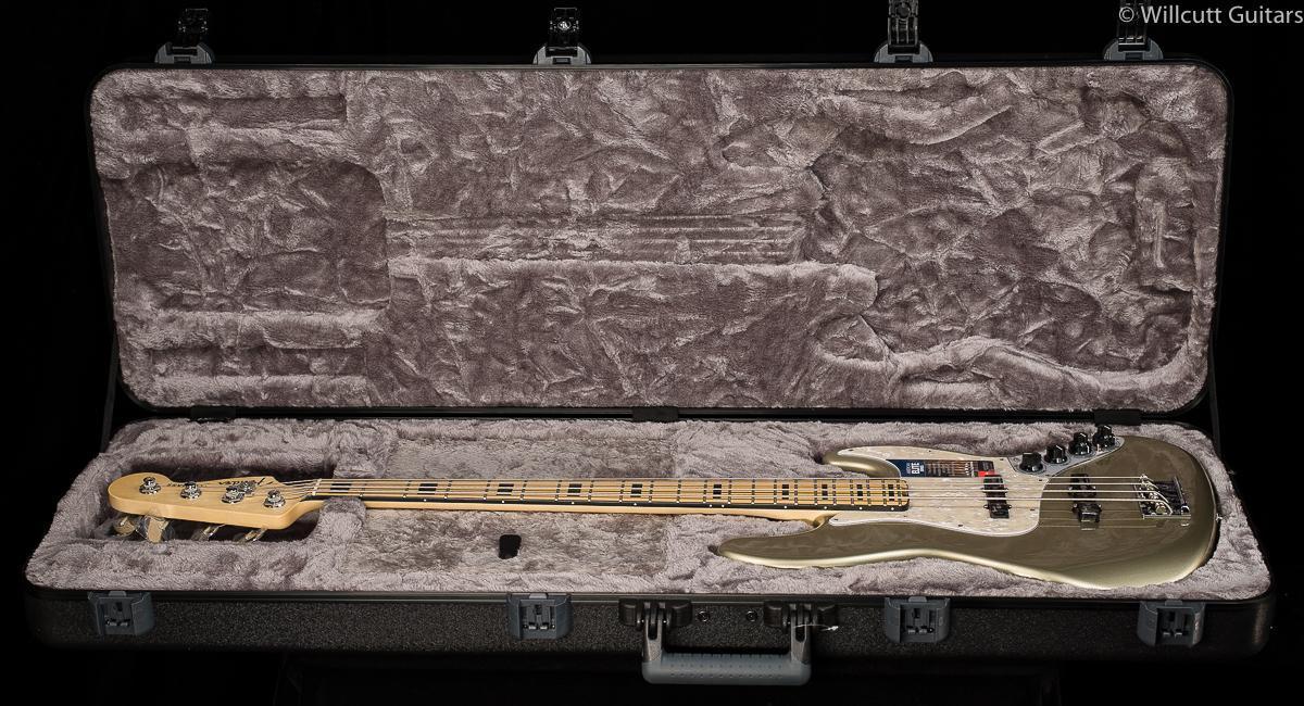 Fender American Elite Jazz Bass Champagne - Willcutt Guitars