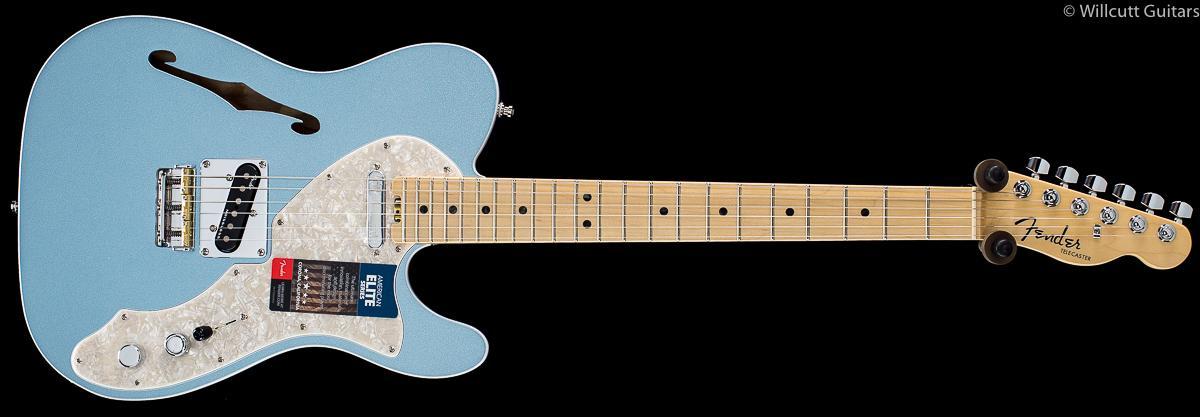 Fender American Elite Thinline Telecaster Mystic Ice Blue